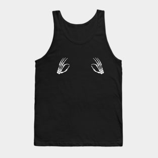 Two Skeleton Hands Tank Top